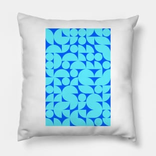 Kids Bluish Geometric Pattern - Shapes #2 Pillow