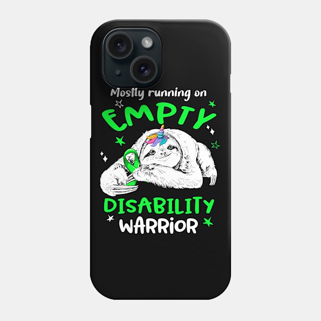 Mostly running on Empty Disability Warrior Phone Case by ThePassion99