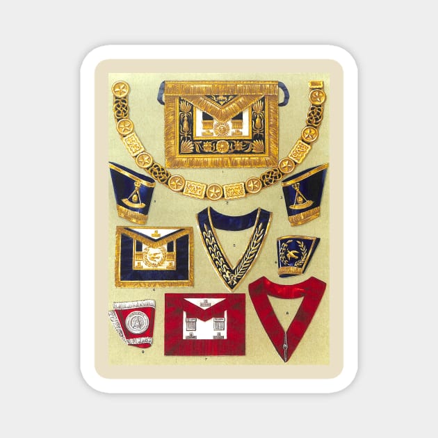 Freemasonry on the Cheap! Grand Lodge of England - Grand Officers Clothing Magnet by Star Scrunch