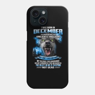 I Was Born In December Phone Case