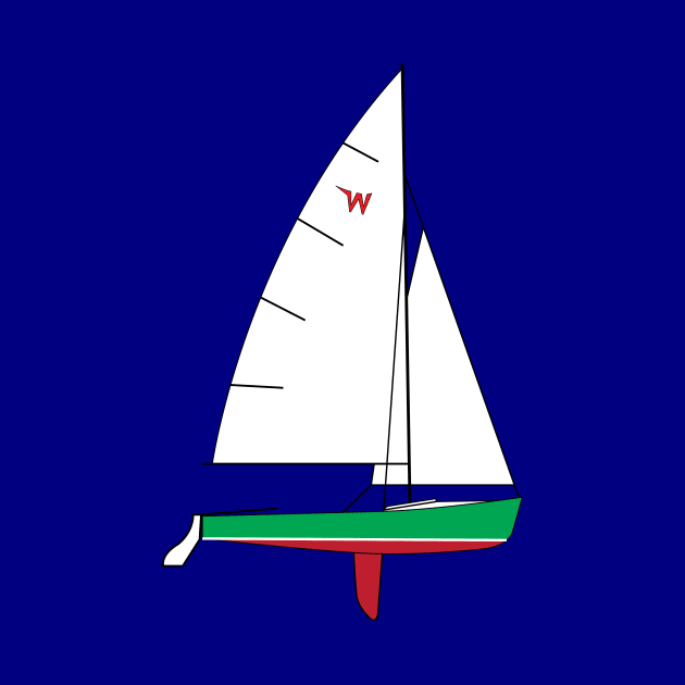 Wayfarer Dinghy Sailboat by CHBB