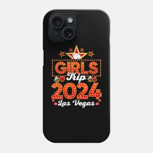 Vegas Girls Trip 2024 Las Vegas Vacation 2024 Group Phone Case