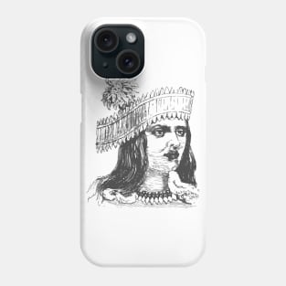 Face of an American Native Woman Phone Case