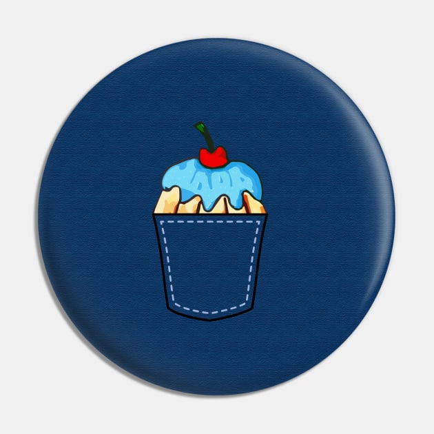 Cupcake in Pocket Pin by Tilila