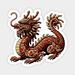 Wood Dragon 04 Magnet