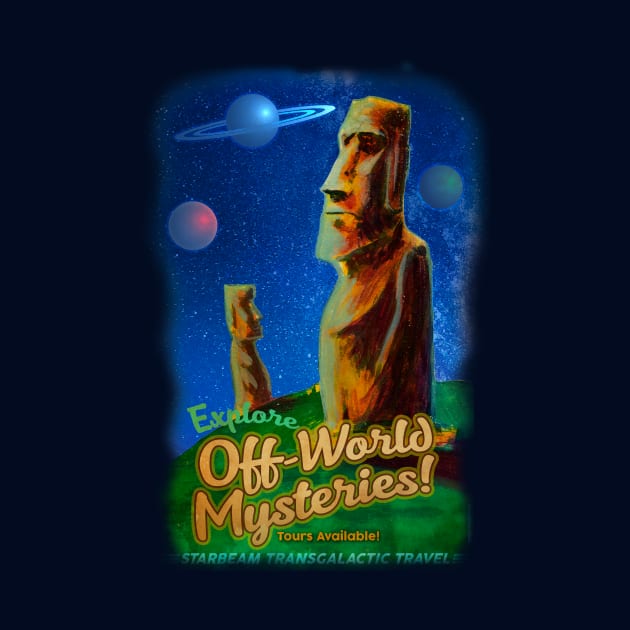 Off-World Moai by zerostreet