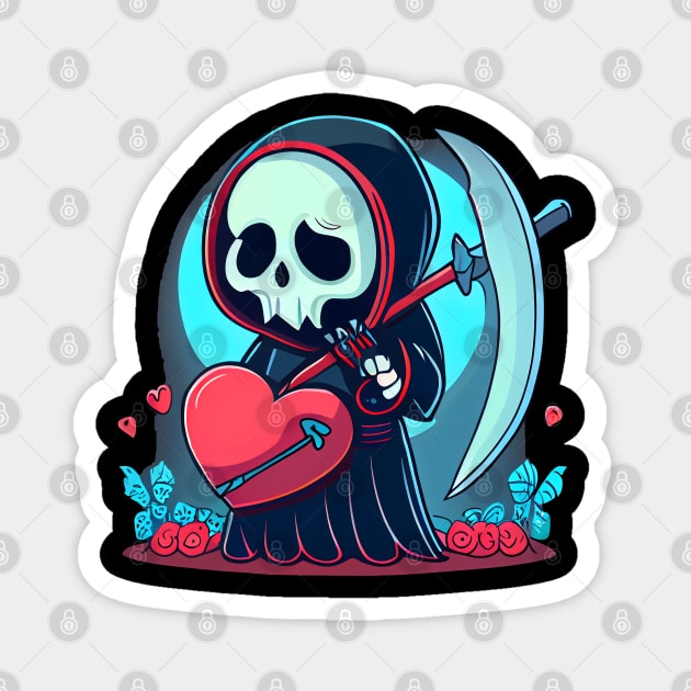 Valentine Grim Reaper Magnet by pako-valor