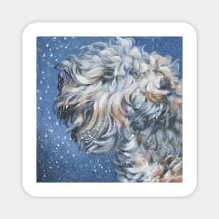 Soft-coated Wheaten Terrier Fine Art Painting Magnet