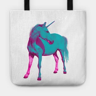 Beautiful blue and pink unicorn Tote