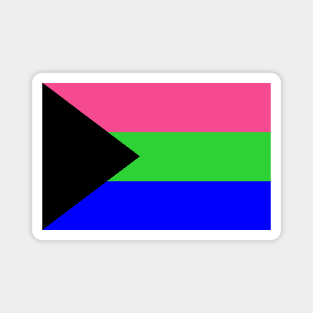 Demi-Polysexual Pride Flag Magnet