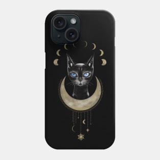 Cat Moon Phases Phone Case