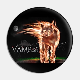 Vampish Wolf Pin