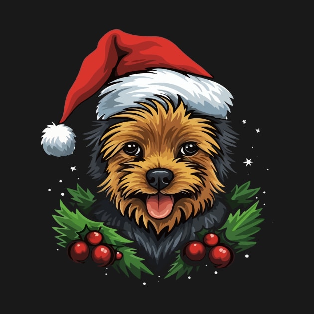 Australian Terrier Christmas by JH Mart