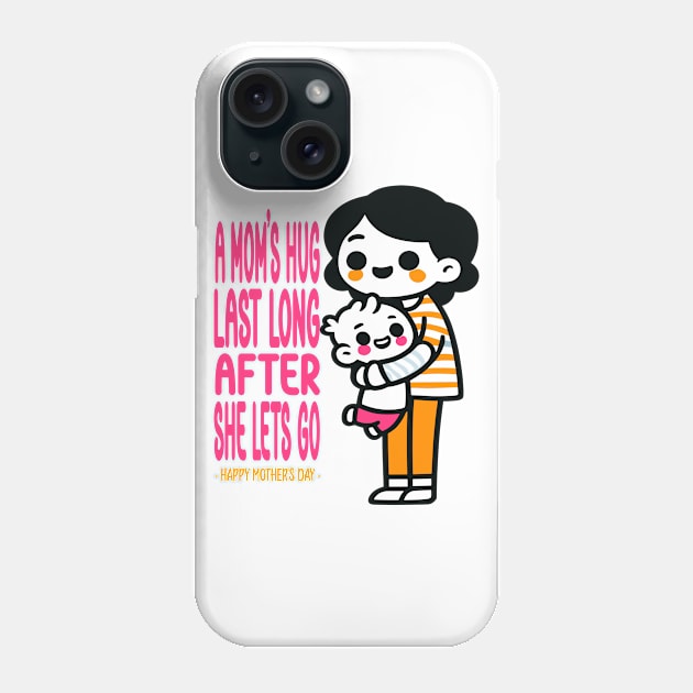 A Mom's Lasting Embrace Phone Case by maknatess