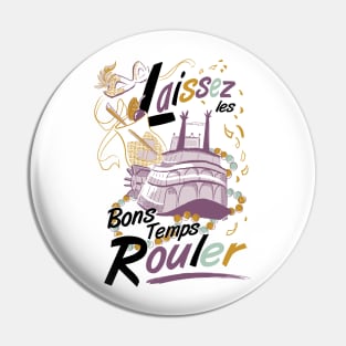 Laissez les Bon Temps Rouler (light ground)- by Cathy Clark-Ramirez Pin