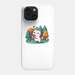 kitty in the woods Phone Case