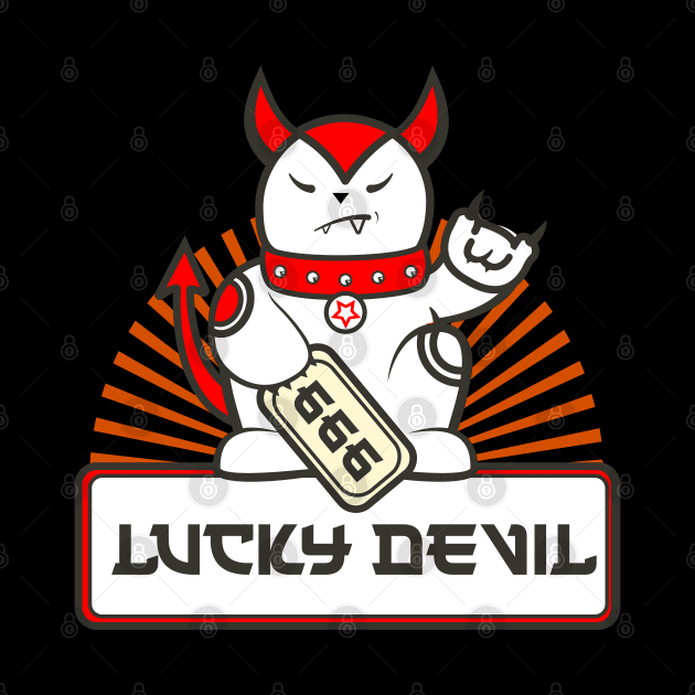 Lucky Devil Cat by OddPop