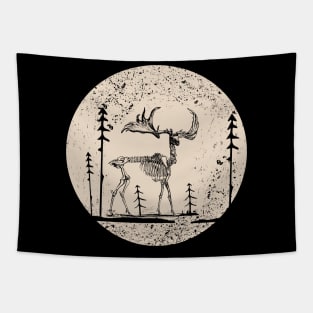 deer skeleton Tapestry