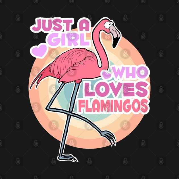 Just a Girl who loves Flamingos by Tezatoons