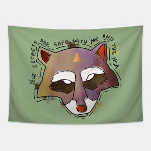 NSA Raccoon Tapestry