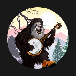 Bigfoot playing the Banjo T-Shirt