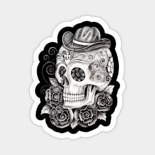 Sugar skull day of the dead. Magnet