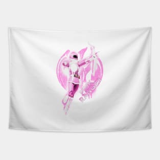 Pink Ranger Splatter Tapestry