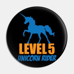 Level 5 Unicorn Rider Pin