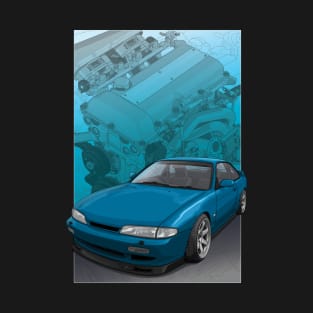 S14 zenki with SR20 background. T-Shirt