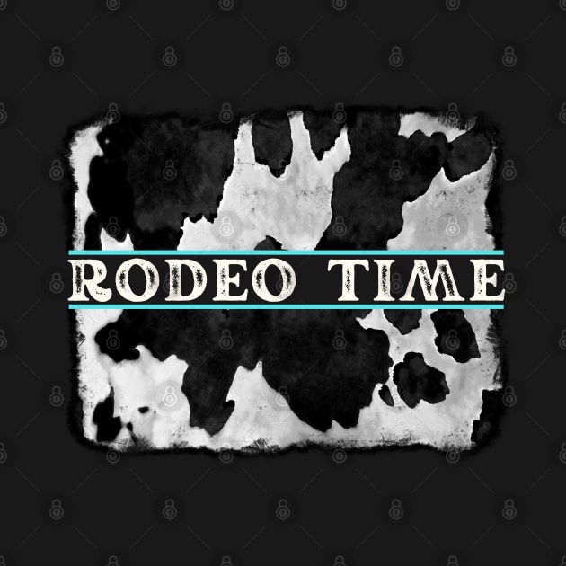 Rodeo Time Cowhide Print by jackofdreams22