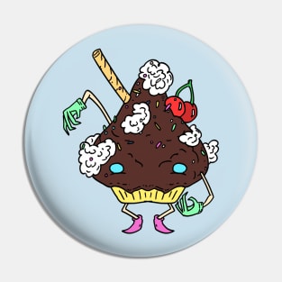 Cupcake friend (chocolate) Pin