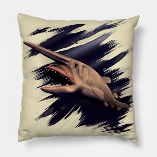 Goblin shark wall art Pillow