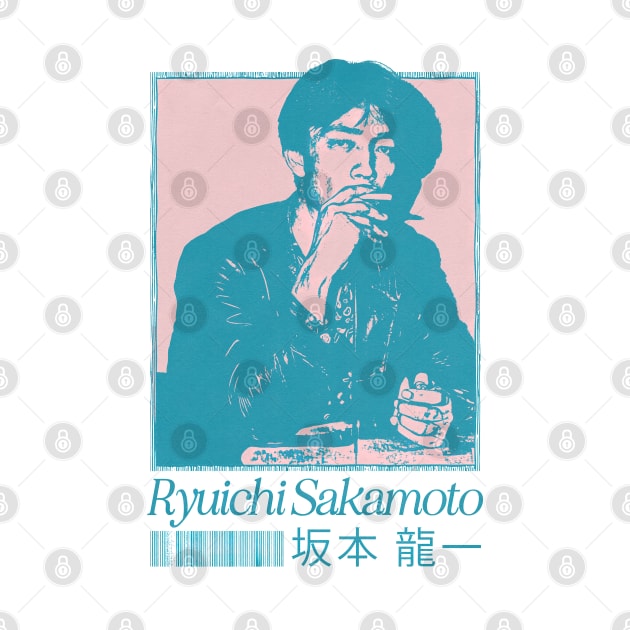 Ryuichi Sakamoto / Original Fan Artwork by unknown_pleasures