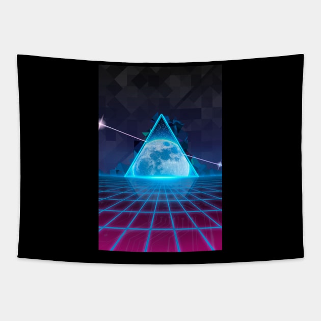 Space grid Tapestry by Kiboune