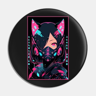 Anime Cat Girl | Quality Anime Design | Chibi Cat Girl Miaw | Manga Anime Art Pin