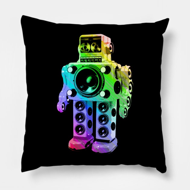 Boombox Robot Pillow by robotface