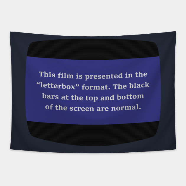 VHS Letterbox Format Vhs Tapestry TeePublic