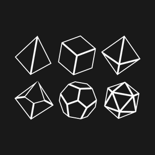 Polyhedral Dice Set TRPG Tabletop RPG Gaming Addict T-Shirt