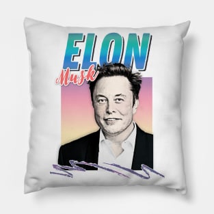 Elon Musk ∆†∆†∆ 90s Style Aesthetic Design Pillow