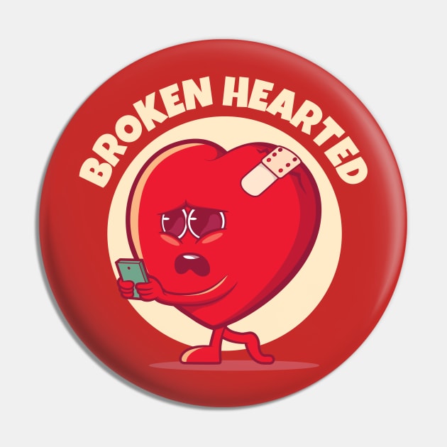 Broken hearted broken heart (on dark colors) Pin by Messy Nessie