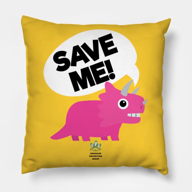 Dinosaur Protection Group Pin Pillow by SJAdventures