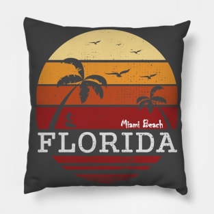 Funny and Best T Shirt Florida sunshine for summer Miami beach excellent gift for Dad, Brother, uncle Pillow