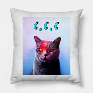 cat bowie cat cat club Pillow