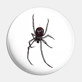 Black Widow Spider Decending Pin