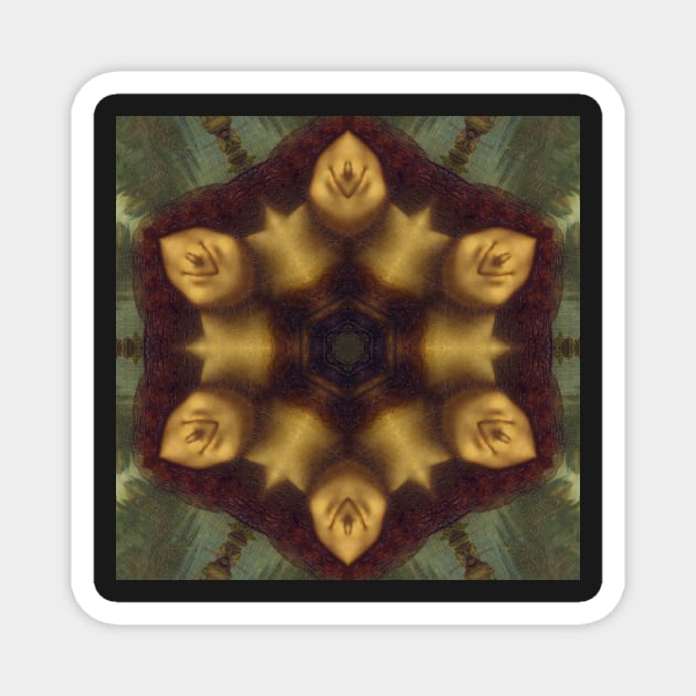 Mandalisa Kaleidoscope Pattern (Seamless) 7 Magnet by Swabcraft