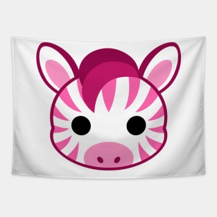 Cute Pink Zebra Tapestry