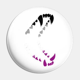 Wolf Teeth Pride: Asexual Pin