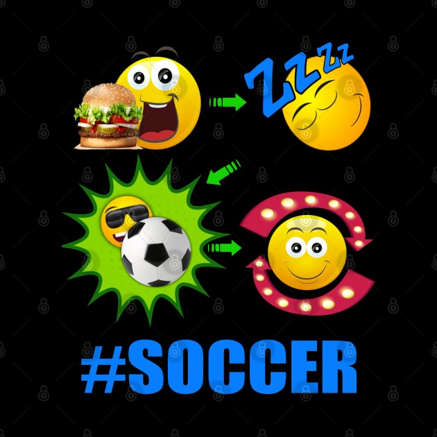 SOCCER! Lifestyle Sports Baller Futbol Football by Duds4Fun