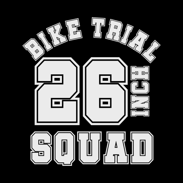 26inch bike TRIAL squad - trialbike sports cycle jersey by ALLEBASIdesigns