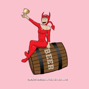 Sue Shimi on Beer Barrel T-Shirt